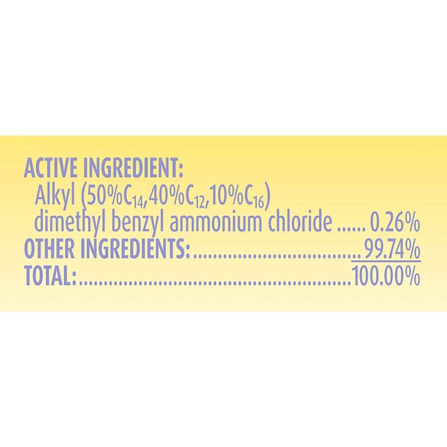 Lysol Dual Action Wipes - For Multi Surface - Citrus Scent - Recommended For: Stain Remover - White/Purple - 35/Tub - 1 Each