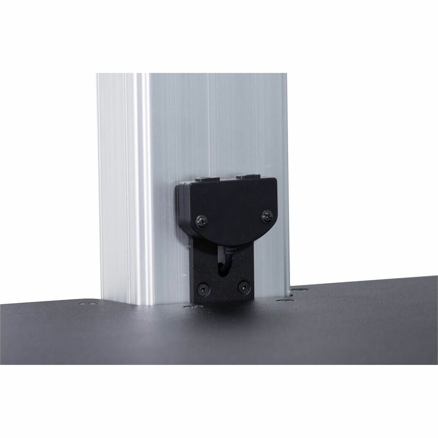 Up to 25" Screen Support - 25 lb Load Capacity - 20" Height x 28" Width x 23" Depth - Desktop, Tabletop - Wood, Steel, Aluminum - Black, Aluminum - Sturdy