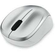 Blue LED/Optical - Wireless - Radio Frequency - Silver - USB Type A - Scroll Wheel - 3 Button(s) - 1 Each