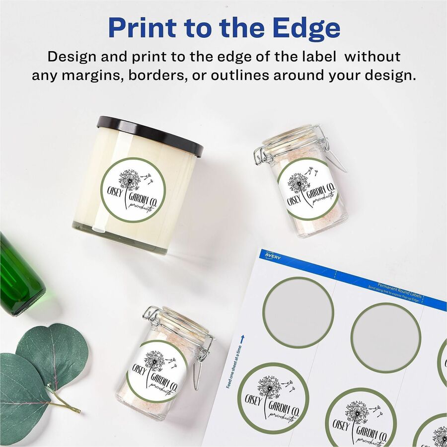 Avery&reg; Printable Round Labels, 3/4" , Matte White, 800 Labels (4221)