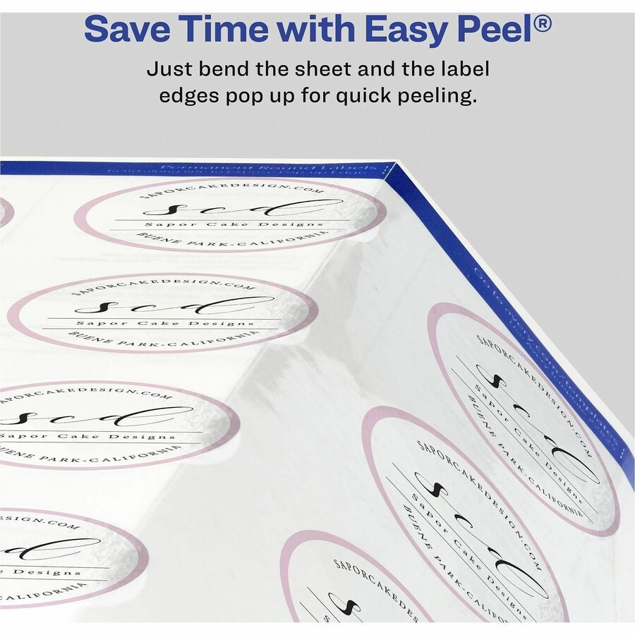 Avery&reg; Printable Round Labels, 3/4" , Glossy Clear, 400 Labels (4222)