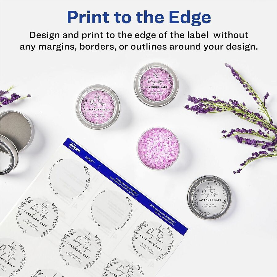 Avery&reg; Printable Round Labels, 3/4" , Glossy Clear, 400 Labels (4222)