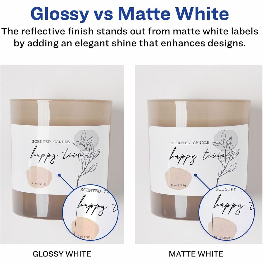 2" Width x 4" Length - Permanent Adhesive - Rectangle - Inkjet, Laser - White - Paper - Permanent Adhesive, Jam Resistant, Easy Peel, Pop Up Edge - 10 / Sheet - 25 Total Sheets - 250 Total Label(s) - 1 Pack