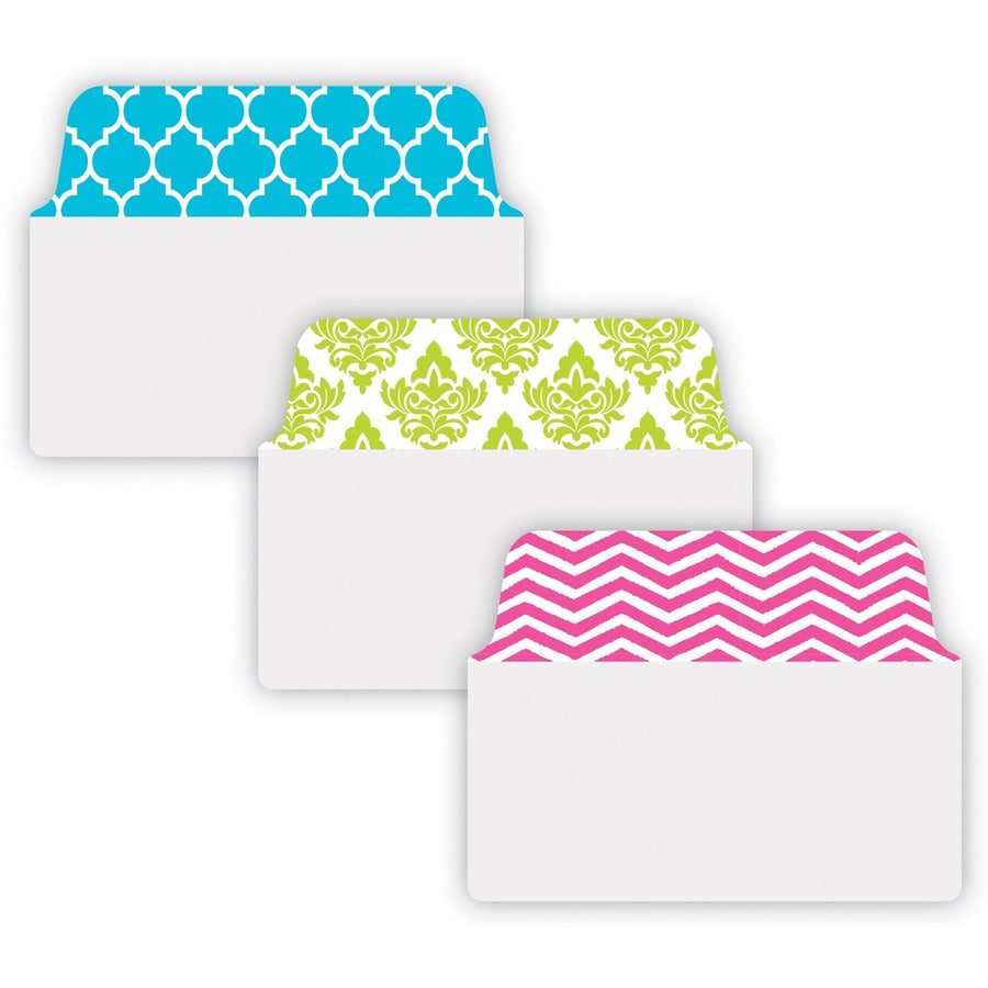 24 Tab(s) - 1.50" Tab Height x 2" Tab Width - Clear Film, Pink Paper, Green, Blue Tab(s) - 24 / Pack