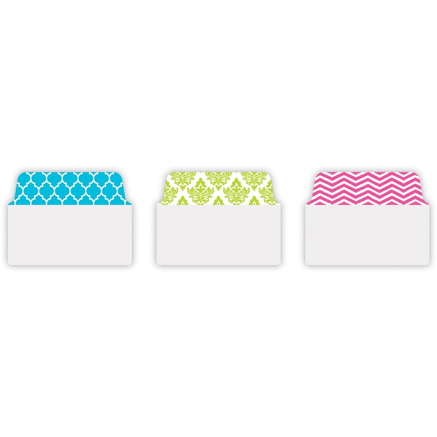 24 Tab(s) - 1.50" Tab Height x 2" Tab Width - Clear Film, Pink Paper, Green, Blue Tab(s) - 24 / Pack