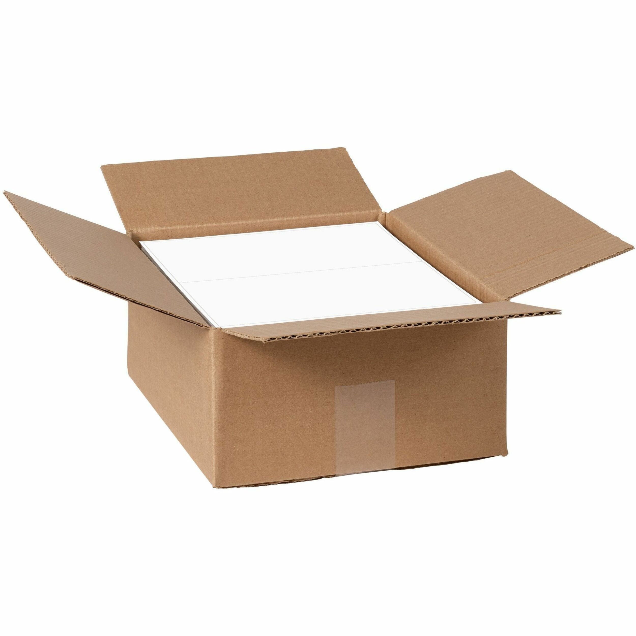 x 8 1/2" Width x 11" Length - Full Sheet - Permanent Adhesive - Laser - Matte - White - Paper - Permanent Adhesive, Jam Resistant, Smudge Resistant, Customizable, Stick & Stay, Curl Resistant - 1 / Sheet - 500 Total Sheets - 500 Total Label(s) - 500 / Box