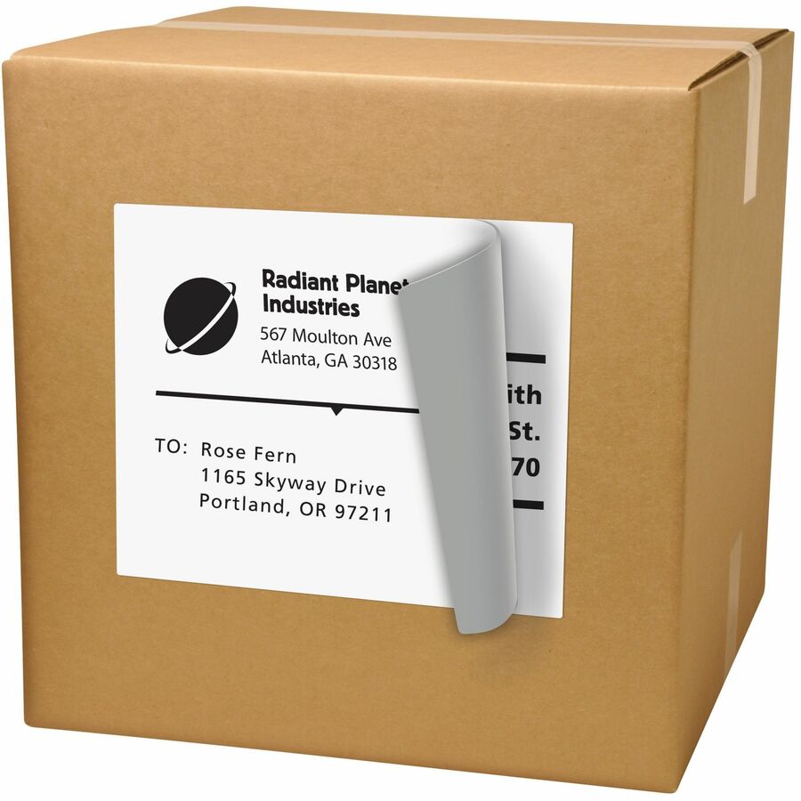 x 8 1/2" Width x 11" Length - Full Sheet - Permanent Adhesive - Laser - Matte - White - Paper - Permanent Adhesive, Jam Resistant, Smudge Resistant, Customizable, Stick & Stay, Curl Resistant - 1 / Sheet - 500 Total Sheets - 500 Total Label(s) - 500 / Box