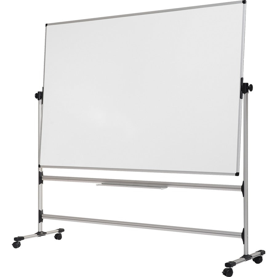 70" (5.8 ft) Width x 48" (4 ft) Height - White Melamine Surface - Silver Gray Aluminum Frame - Rectangle - Portable - Assembly Required - 1 Each