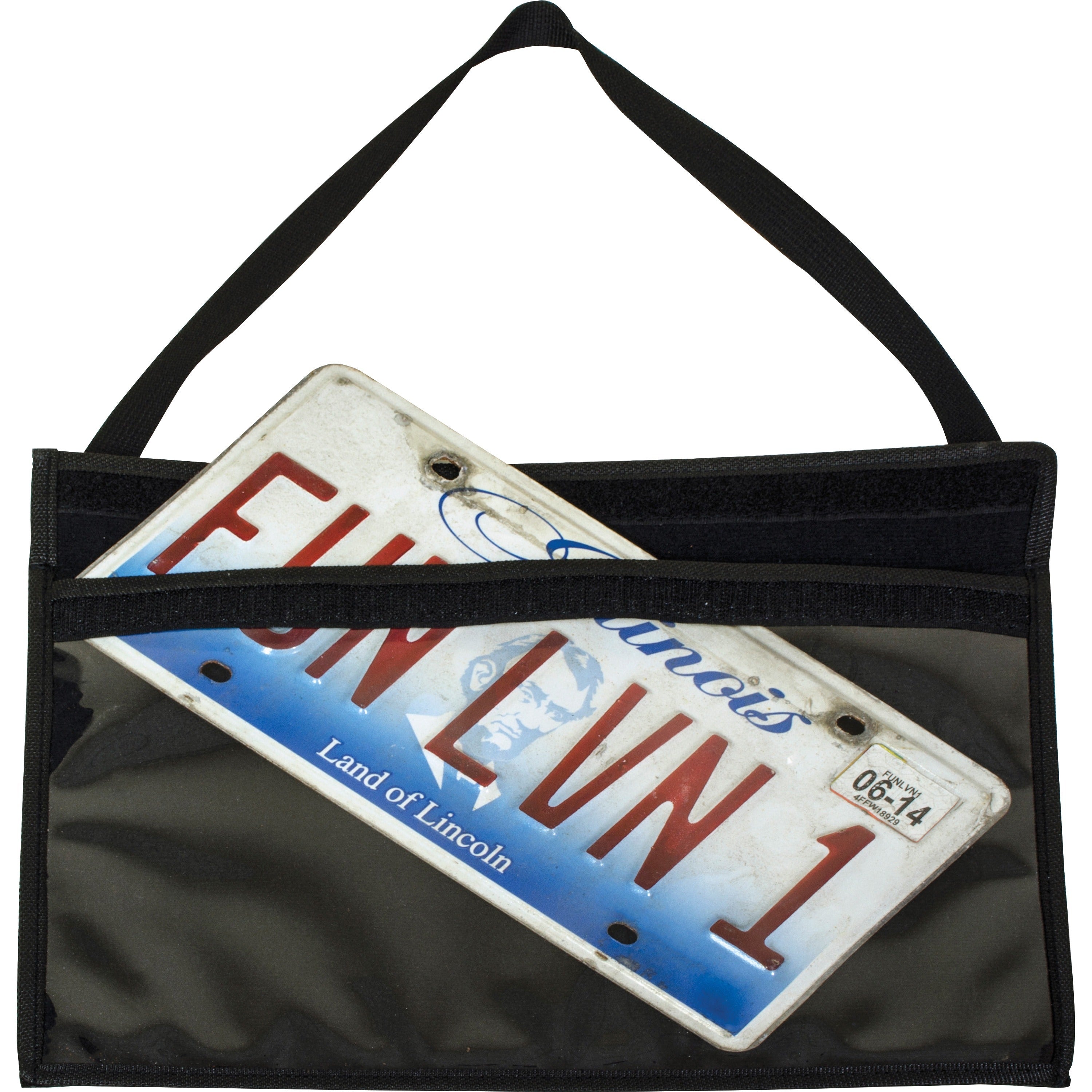 Support 13" x 8.50" Media - 9.3" Width x 14" Length - Vinyl - Clear, Black, Black - 1 Each