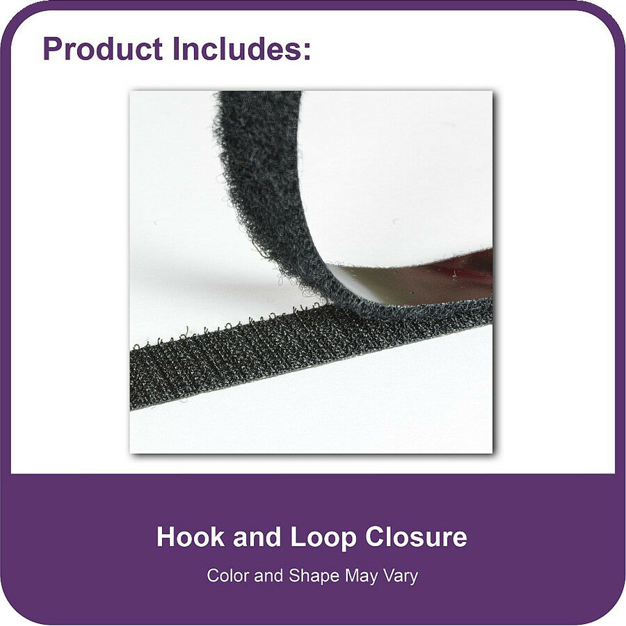 Support 13" x 8.50" Media - 9.3" Width x 14" Length - Vinyl - Clear, Black, Black - 1 Each