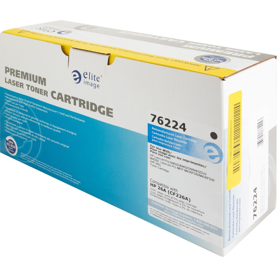 Elite Image Remanufactured Laser Toner Cartridge 26A (CF226A) - Black - 1 Each
