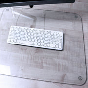 Floortex Desktex&reg; Glaciermat Glass Desk Pad - 19" x 24"
