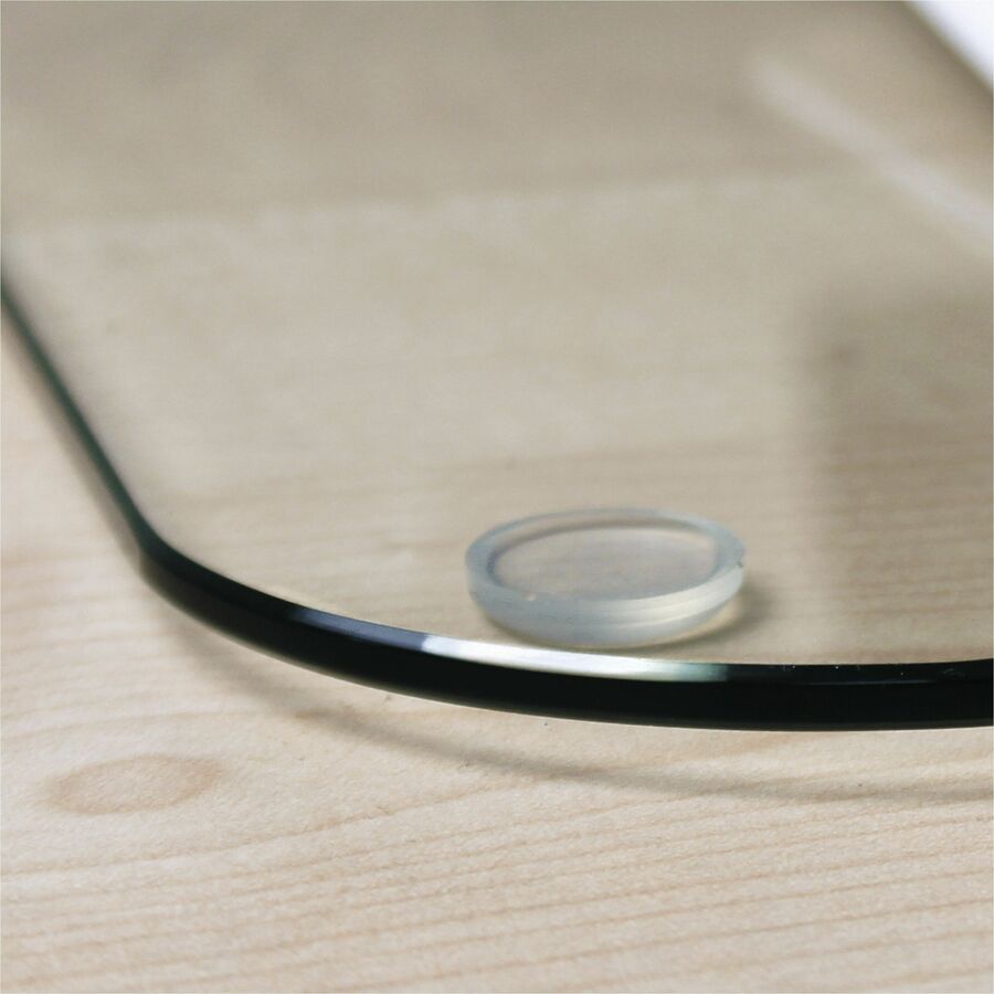 Floortex Desktex&reg; Glaciermat Glass Desk Pad - 19" x 24"