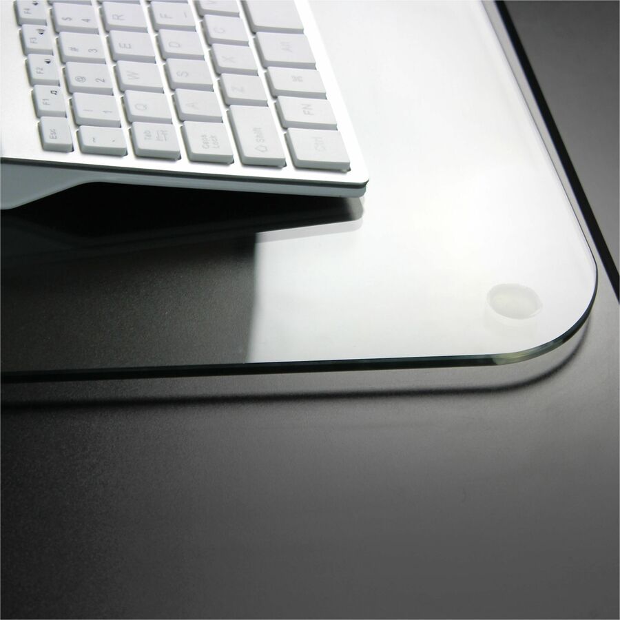 Floortex Desktex&reg; Glaciermat Glass Desk Pad - 19" x 24"