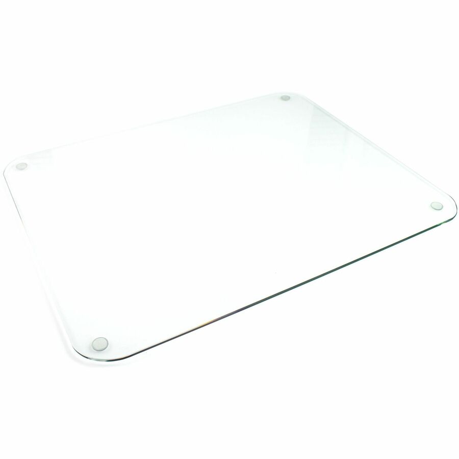 Floortex Desktex&reg; Glaciermat Glass Desk Pad - 20" x 36"
