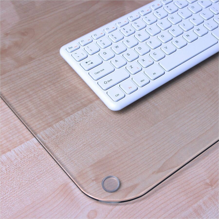 Floortex Desktex&reg; Glaciermat Glass Desk Pad - 20" x 36"