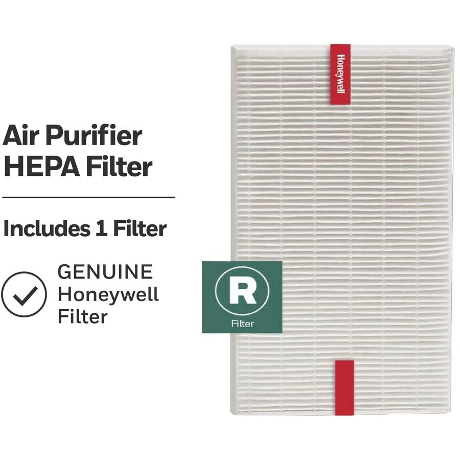 Honeywell HEPA Air Purifier R Filter - HEPA - For Air Purifier - Remove Allergens - 100% Particle Removal Efficiency - 0.30 &micro;m Particles - 10.3" Height x 1.6" Width x 6.5" Depth - 1 Each