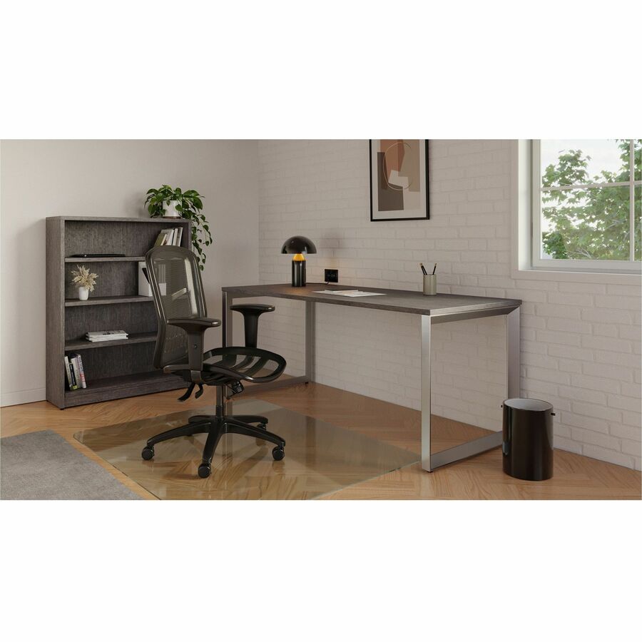 Lorell Relevance Series Tabletop - 71.6" Width x 29.5" Depth x 1" Thickness Table Top - Straight Edge - Finish: Weathered Charcoal, Laminate - 1 Each