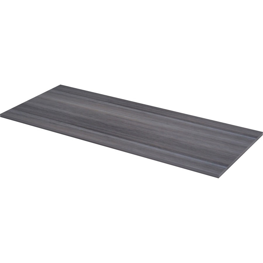 Lorell Relevance Series Tabletop - 71.6" Width x 29.5" Depth x 1" Thickness Table Top - Straight Edge - Finish: Weathered Charcoal, Laminate - 1 Each