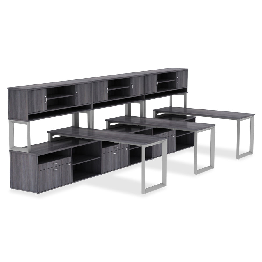 Lorell Relevance Series Tabletop - 59.9" Width x 29.5" Depth x 1" Thickness Table Top - Straight Edge - Finish: Mahogany, Laminate - 1 Each