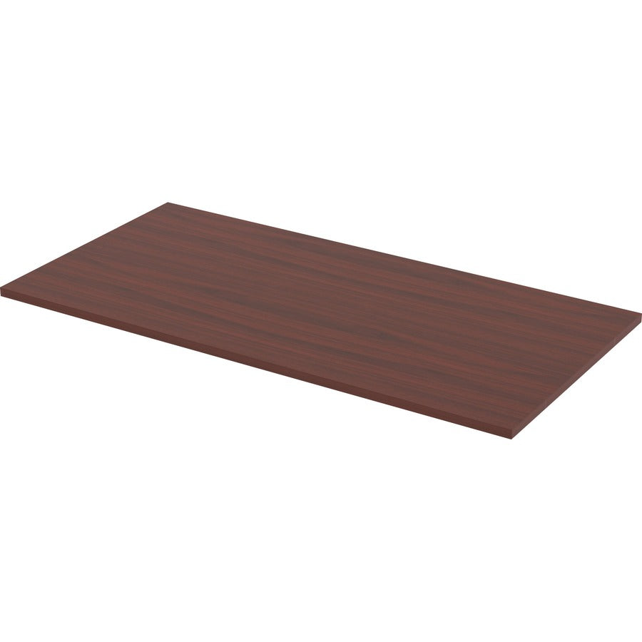 Lorell Relevance Series Tabletop - 59.9" Width x 29.5" Depth x 1" Thickness Table Top - Straight Edge - Finish: Mahogany, Laminate - 1 Each