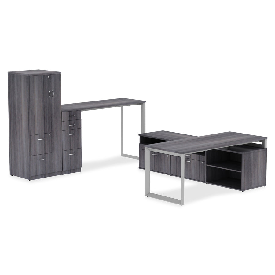 Lorell Relevance Series Tabletop - 59.9" Width x 29.5" Depth x 1" Thickness Table Top - Straight Edge - Finish: Mahogany, Laminate - 1 Each