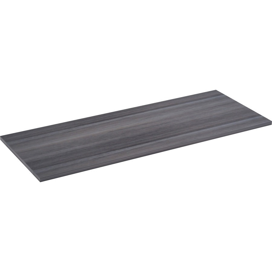Lorell Relevance Series Tabletop - 59.9" Width x 23.6" Depth x 1" Thickness Table Top - Straight Edge - Finish: Charcoal, Laminate - 1 Each