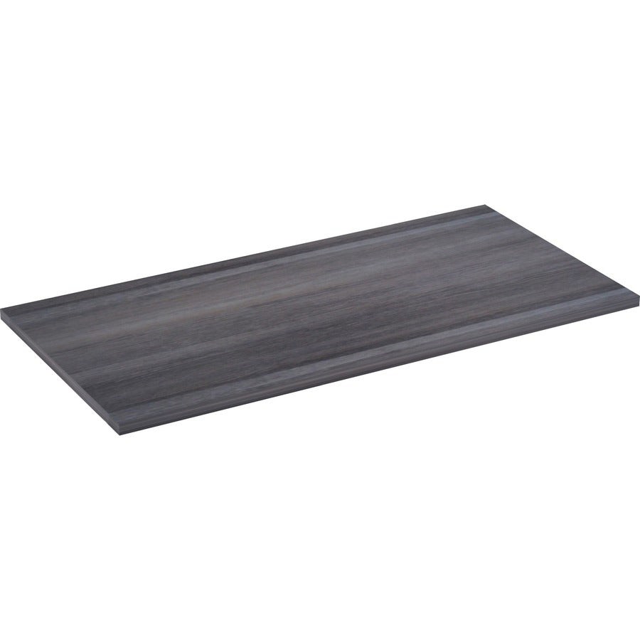 Lorell Relevance Series Tabletop - 47.6" Width x 23.6" Depth x 1" Thickness Table Top - Straight Edge - Finish: Charcoal, Laminate - 1 Each