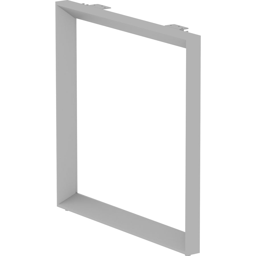 Lorell Relevance Series Desk-height Side Leg Frame - 29.1" Height x 28.5" Width - Finish: Silver - 1 Each