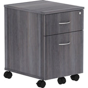 Lorell Relevance Series 2-Drawer File Cabinet - 22.9" Height x 15.7" Width x 19.9" Depth - Total Drawer(s): 2 - Finish: Weathered Charcoal, Laminate - 1 Each