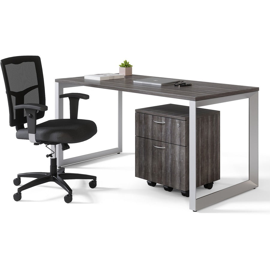 Lorell Relevance Series 2-Drawer File Cabinet - 22.9" Height x 15.7" Width x 19.9" Depth - Total Drawer(s): 2 - Finish: Weathered Charcoal, Laminate - 1 Each