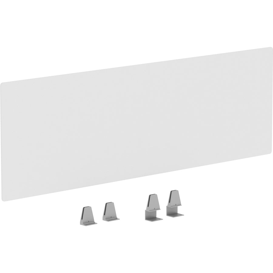 Lorell Relevance Series Modesty/Privacy Panel - 49.2" Width x 15.7" Height - Clear - 1 Each