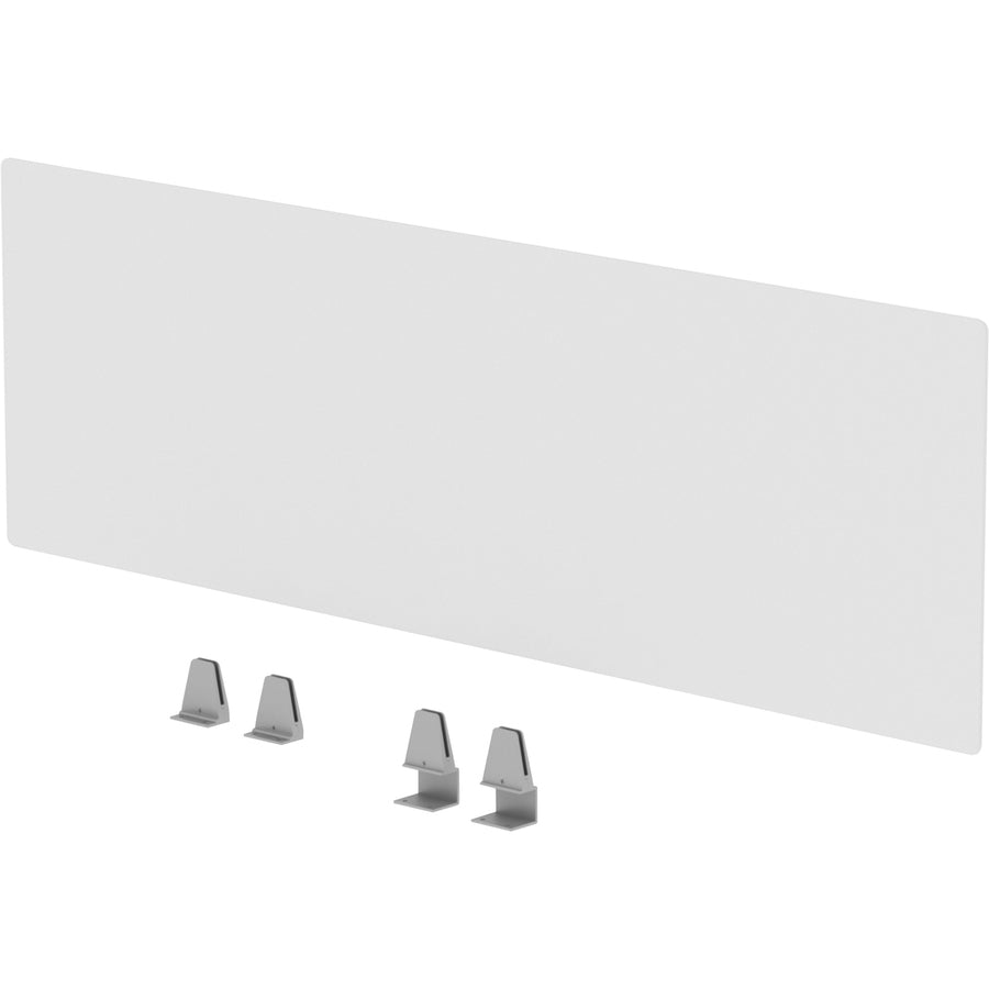 Lorell Relevance Series Modesty/Privacy Panel - 49.2" Width x 15.7" Height - Clear - 1 Each