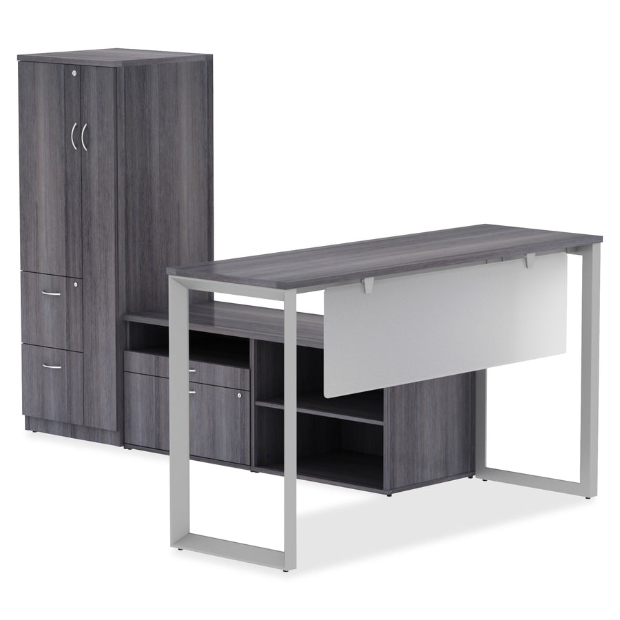 Lorell Relevance Series Modesty/Privacy Panel - 49.2" Width x 15.7" Height - Clear - 1 Each