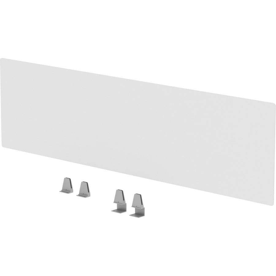 Lorell Relevance Series Modesty/Privacy Panel - 59" Width x 15.7" Height - Clear - 1 Each