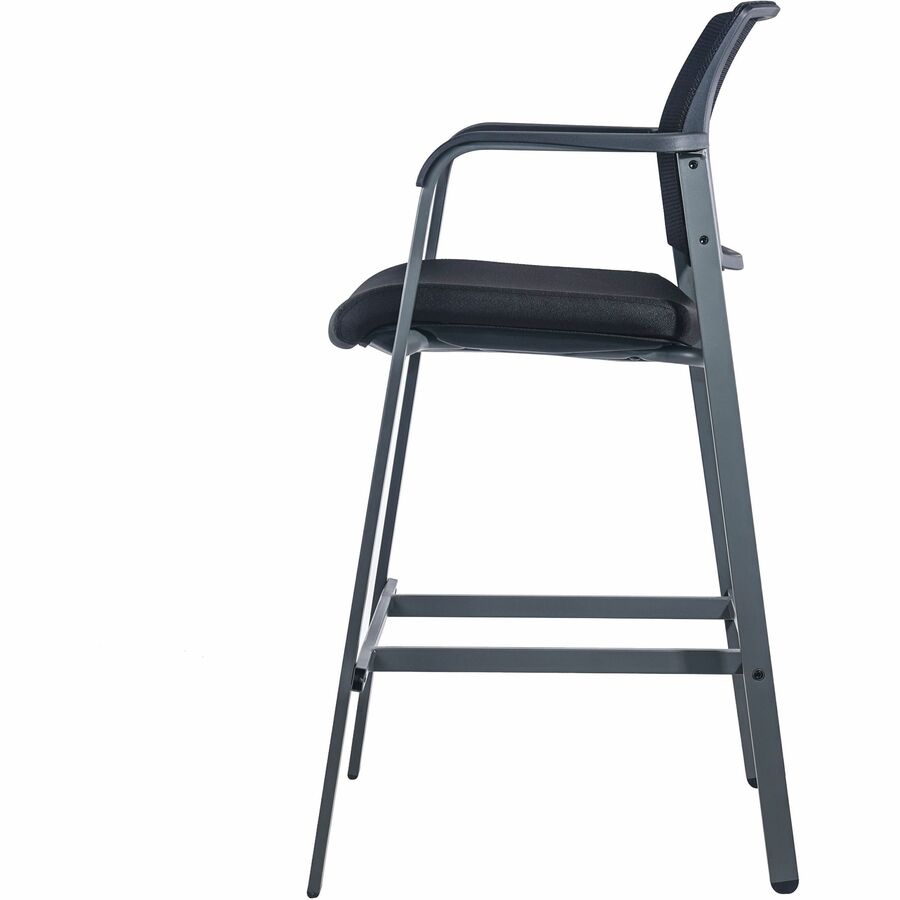 Lorell Mesh Back Guest Stool with Arms