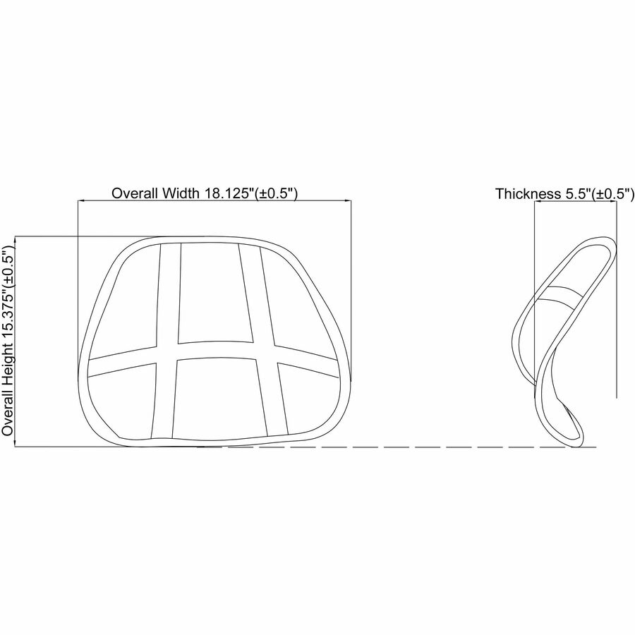 Lorell Ergo Mesh Lumbar Back Support