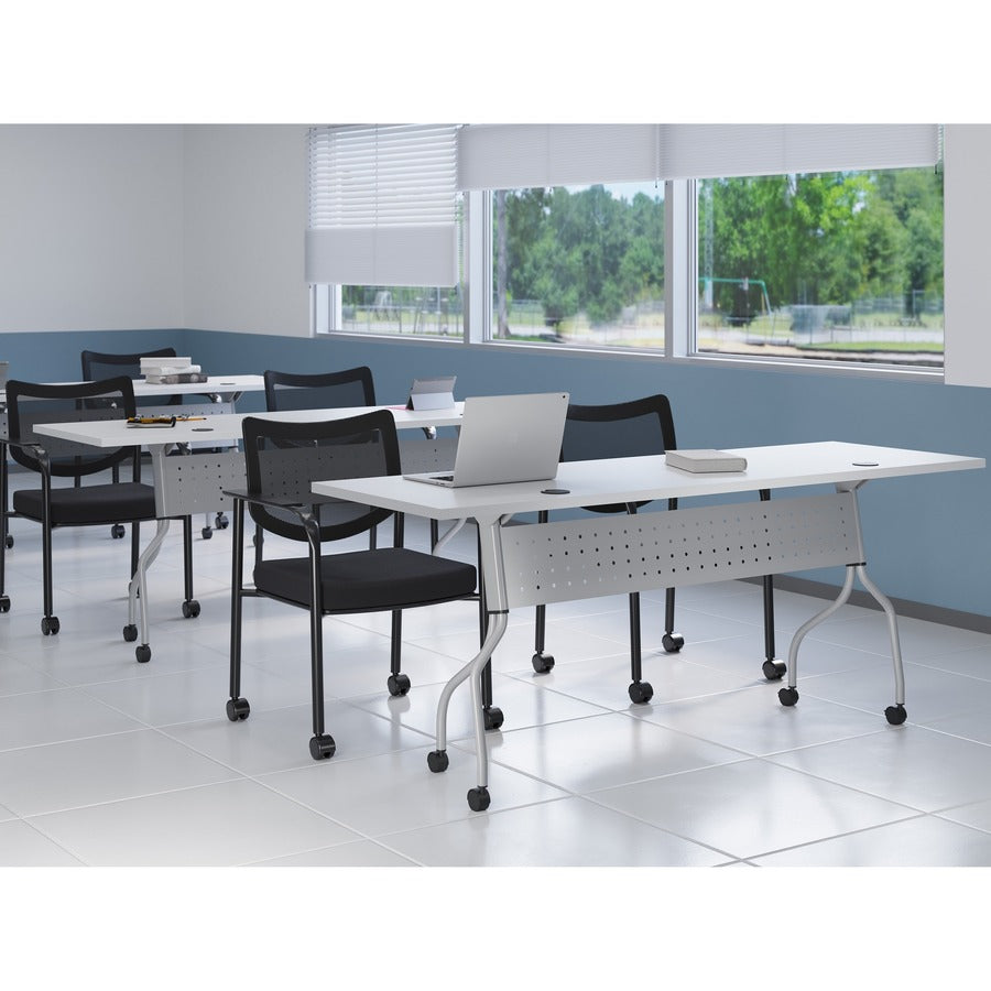 Lorell Mesh Back Guest Chair with Arms