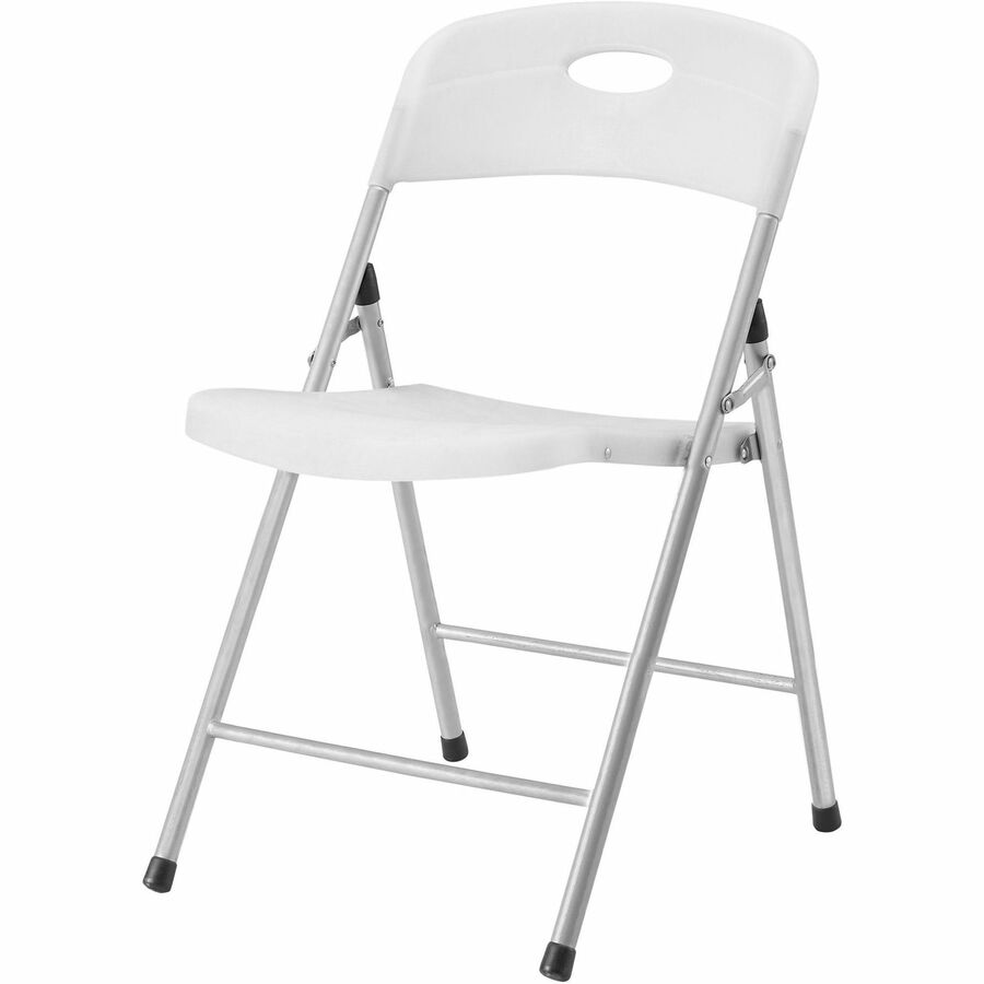 Lorell Heavy-duty Translucent Folding Chairs - Clear Seat Color - Plastic Seat Material - Clear Back Color - Plastic Back Material - 4 / Carton
