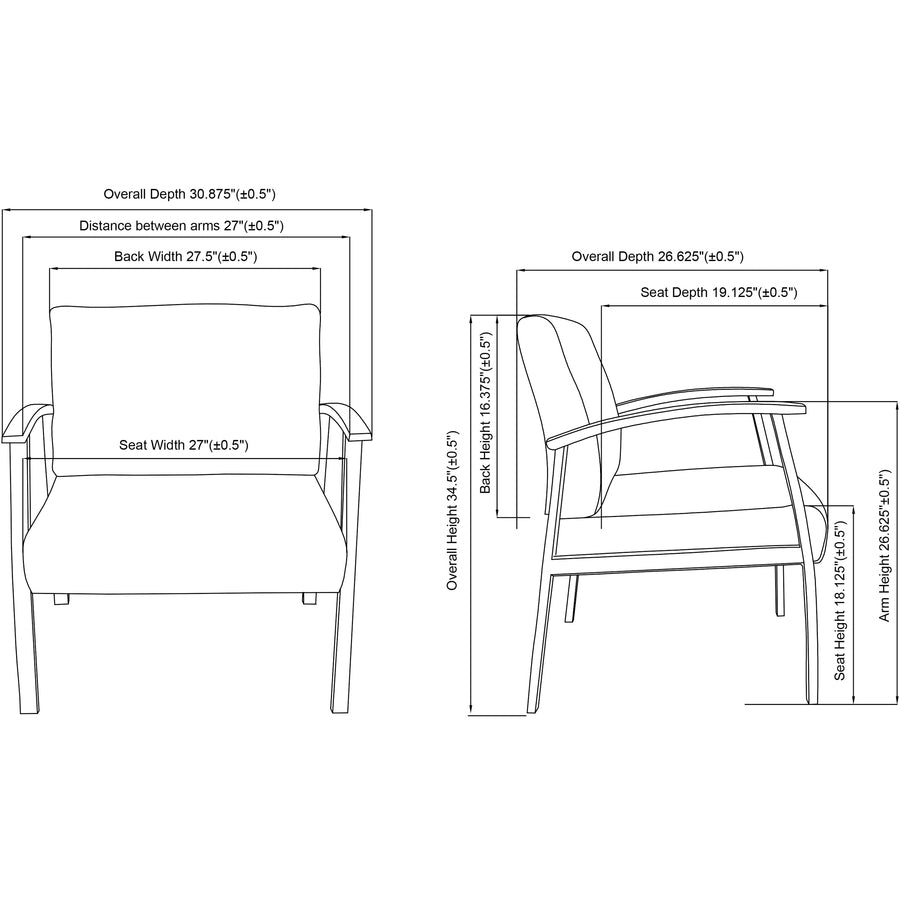 Lorell Big & Tall Guest Chair