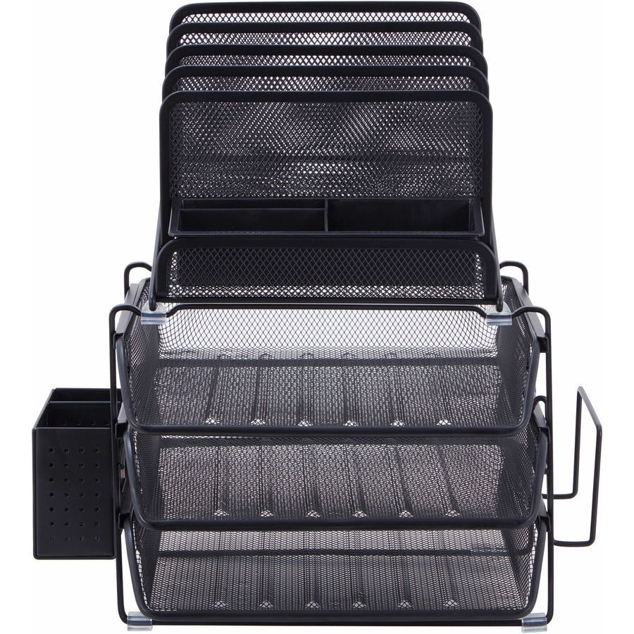 Lorell Divided 4-tier Desktop Organizer