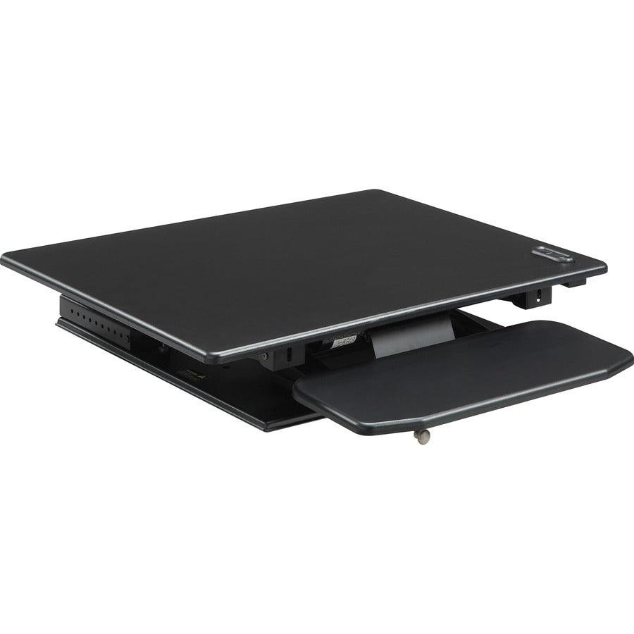 Lorell Electric Desk Riser with Keyboard Tray