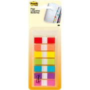 1/2" Flag/Note Width x 1 3/4" Flag/Note Length - Red, Orange, Yellow, Green, Blue, Purple, Pink - Self-stick - 1 Pack