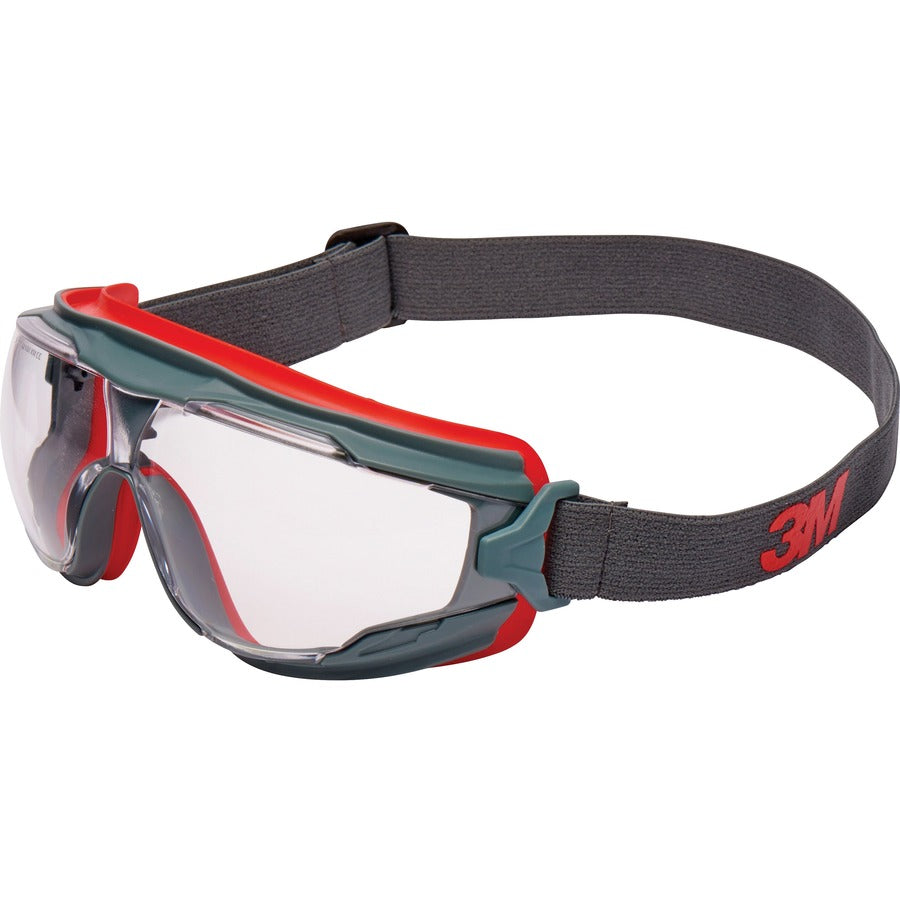 3M GoggleGear 500 Series Scotchgard Anti-Fog Goggles - Recommended for: Eye - Splash, Ultraviolet, Ultraviolet Protection - Clear Lens - Gray Frame - 1 Each