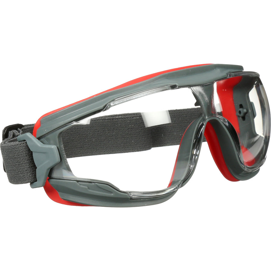 3M GoggleGear 500 Series Scotchgard Anti-Fog Goggles - Recommended for: Eye - Splash, Ultraviolet, Ultraviolet Protection - Clear Lens - Gray Frame - 1 Each