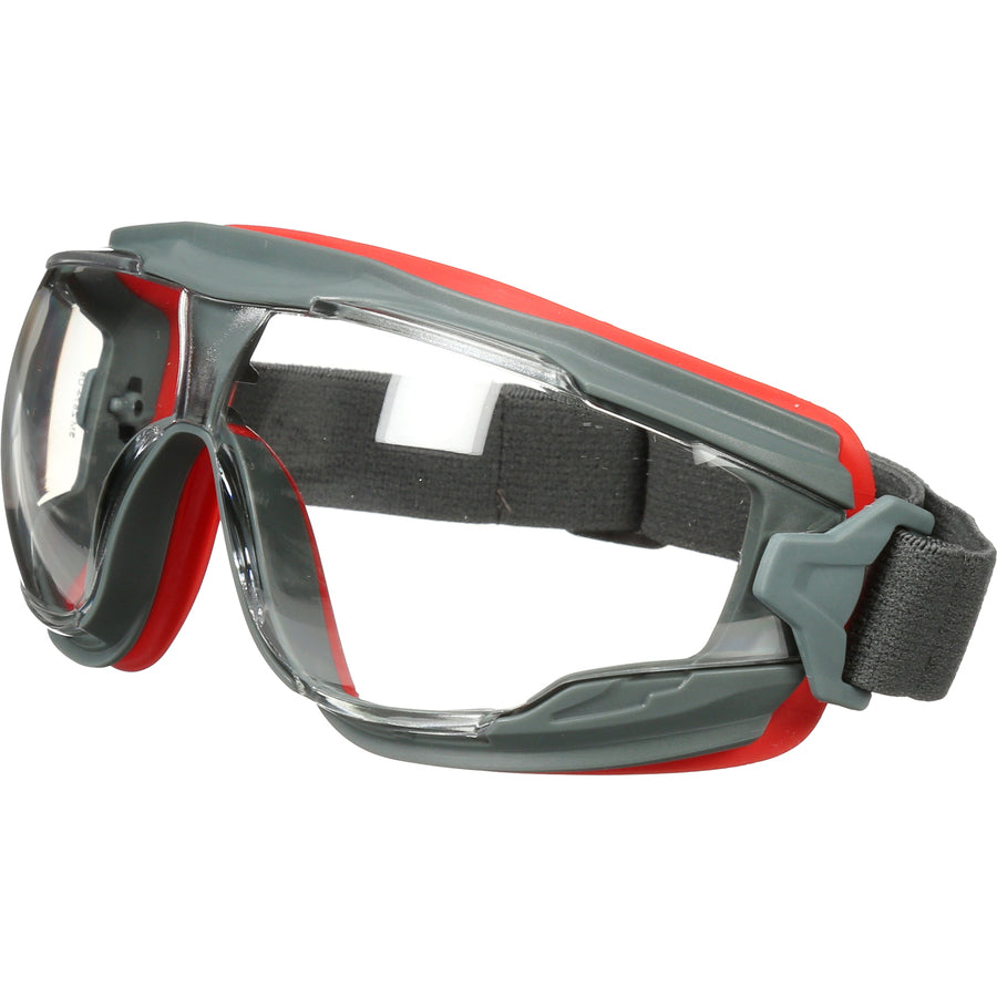 3M GoggleGear 500 Series Scotchgard Anti-Fog Goggles - Recommended for: Eye - Splash, Ultraviolet, Ultraviolet Protection - Clear Lens - Gray Frame - 1 Each