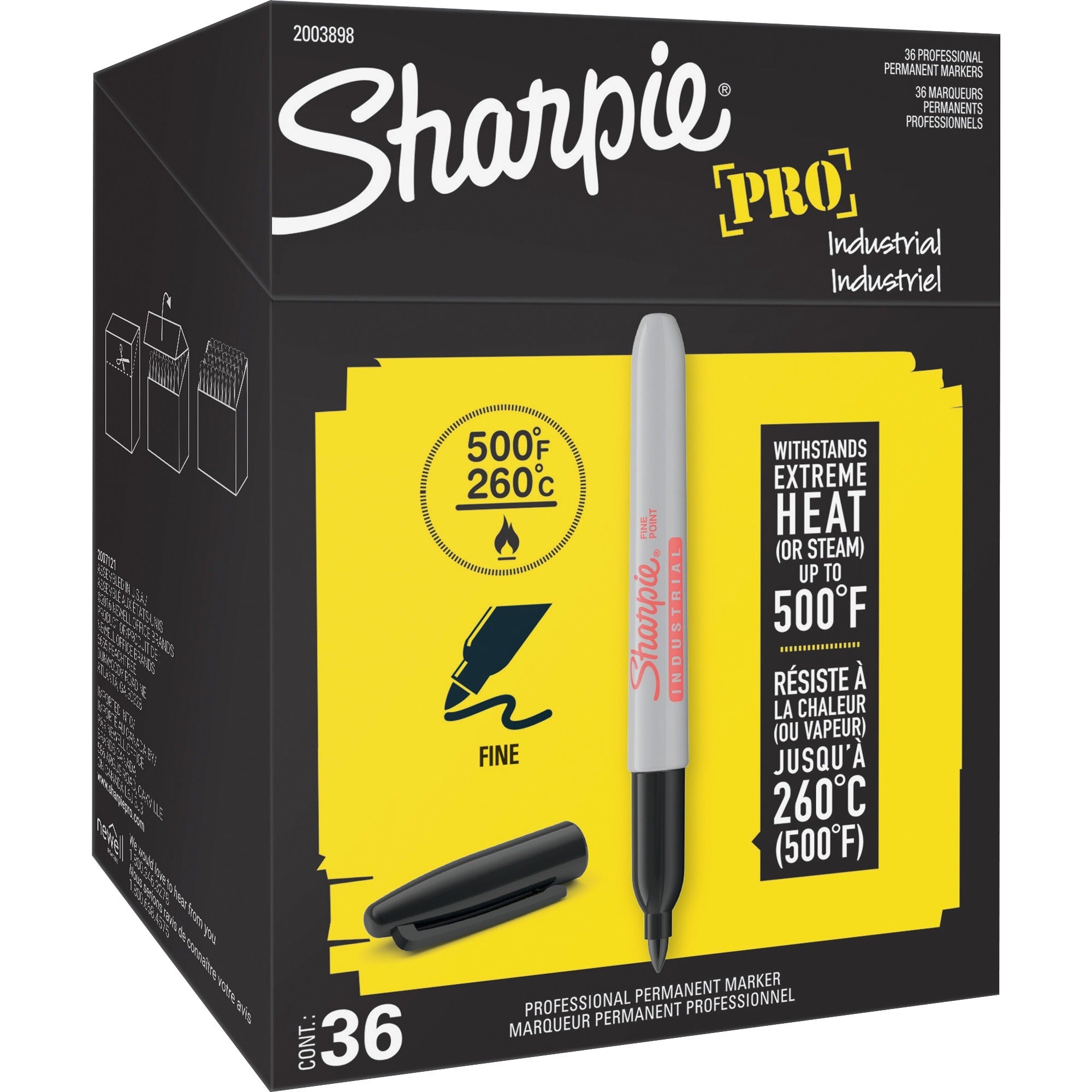 Fine Marker Point - Black Ink - 36 / Pack