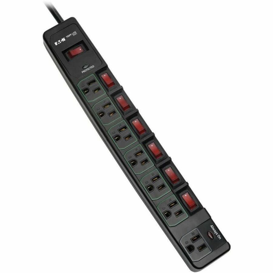 Tripp Lite series TLP76MSGB ECO-Surge 7-Outlet Surge Protector
