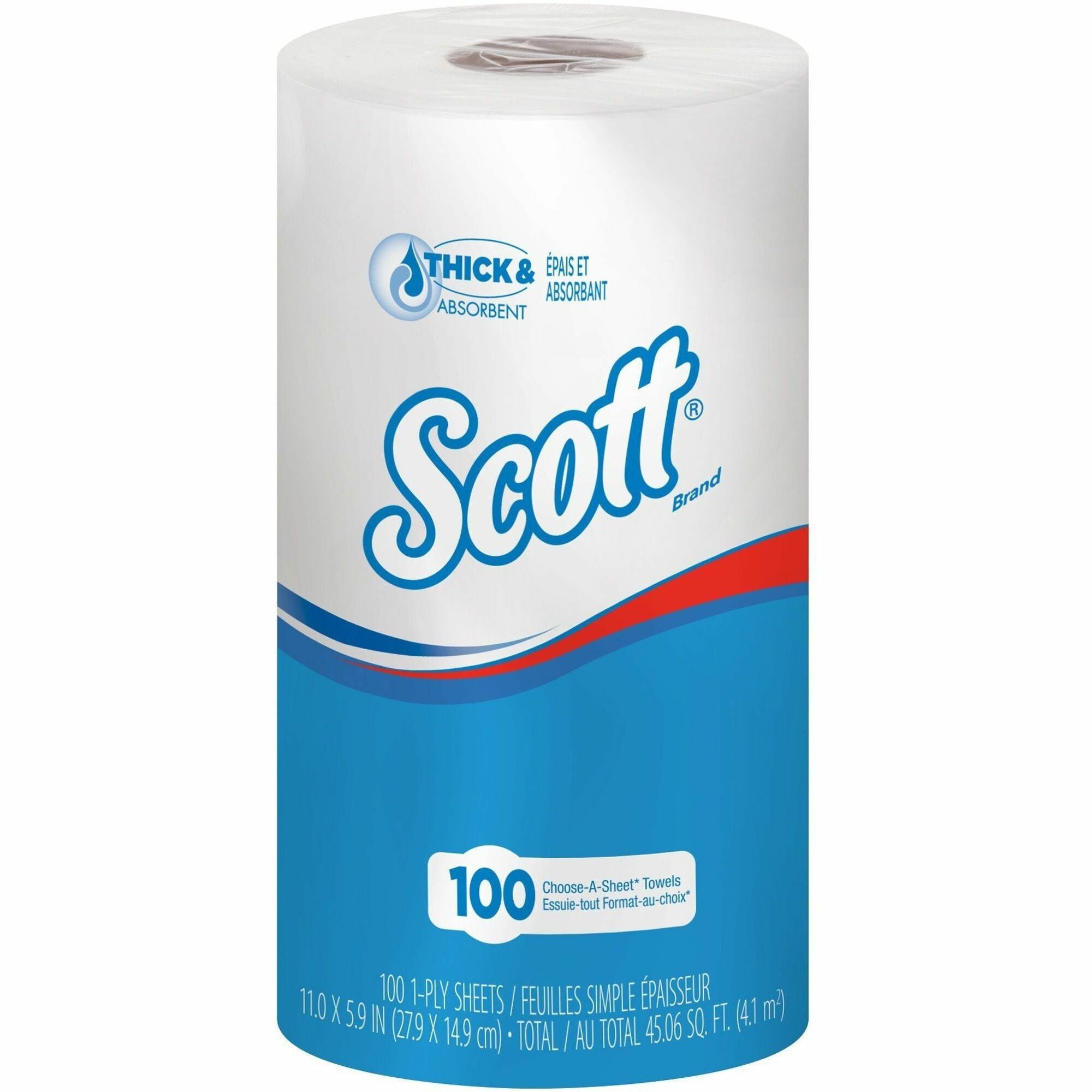 1 Ply - 102 Sheets/Roll - 1 4/5" Core - White - Paper - 24 / Carton
