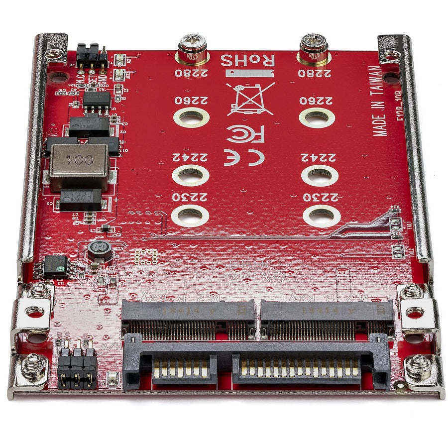 StarTech.com Dual-Slot M.2 Drive to SATA Adapter for 2.5" Drive Bay - RAID